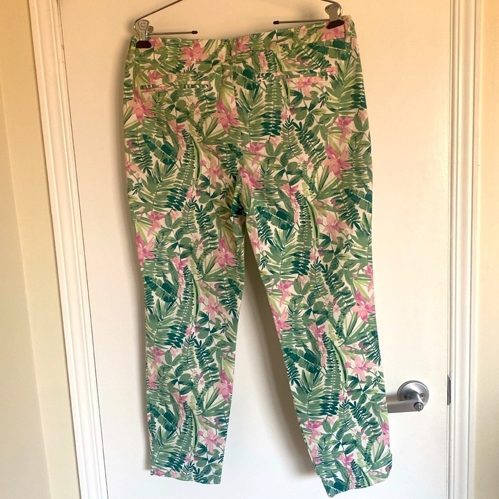 OLD NAVY - PIXIE, tropical print long cotton pants SIZE 12 - Picture 6 of 16